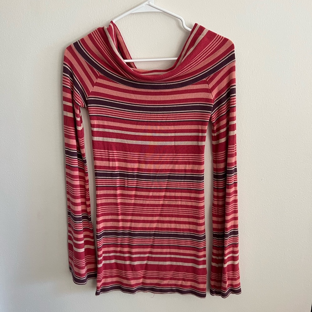 Free People Off the Shoulder Long Sleeve Shirt